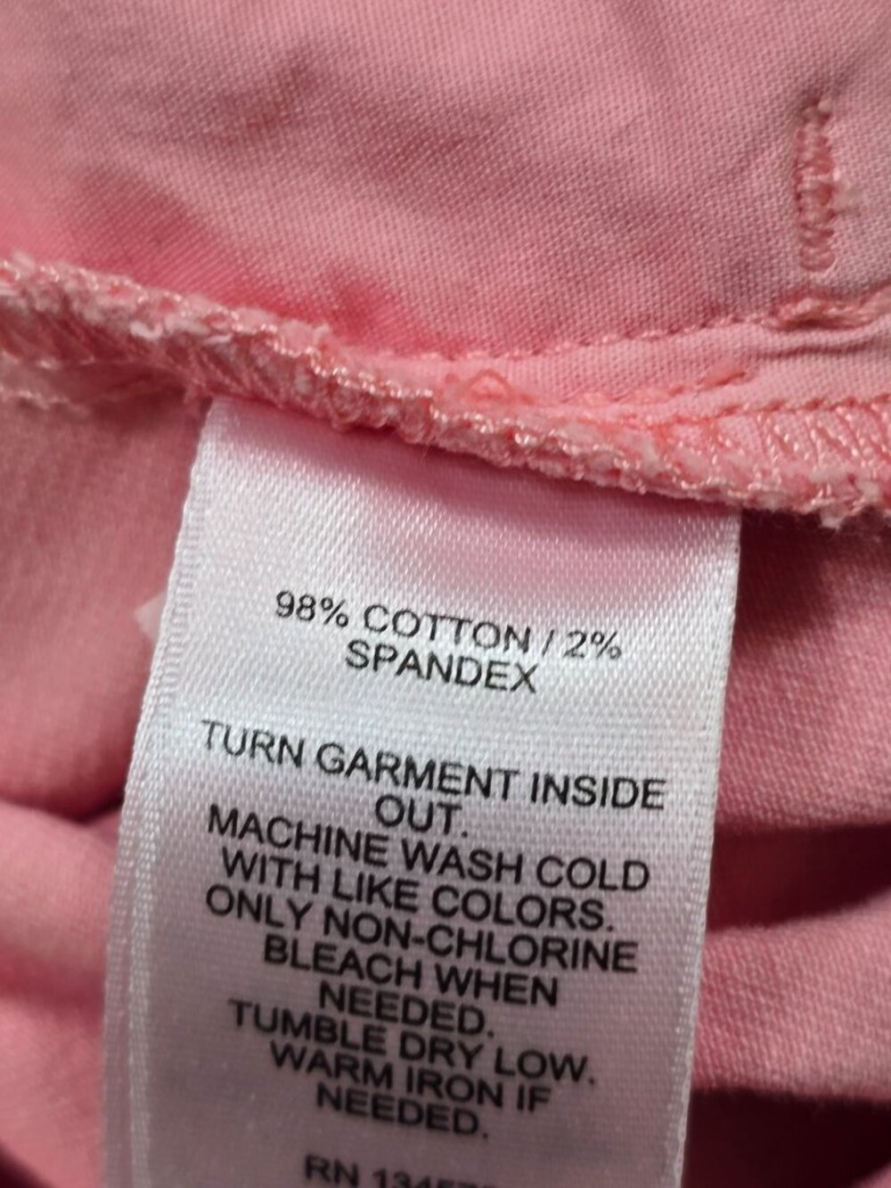 Vineyard Vines Womens Size 14 Pink Chino Straight Leg Pants - Picture 3 of 5